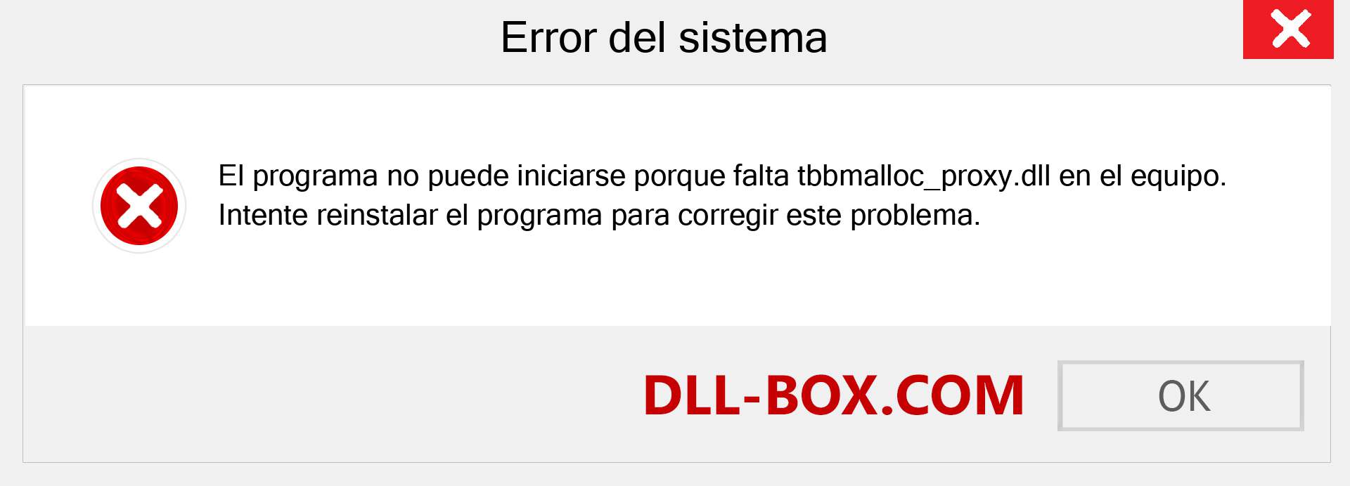 ¿Falta el archivo tbbmalloc_proxy.dll ?. Descargar para Windows 7, 8, 10 - Corregir tbbmalloc_proxy dll Missing Error en Windows, fotos, imágenes